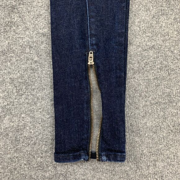 Rag & Bone Jean Womens 26 Anfield Denim Back Zip Ankle High Rise Skinny Stretch - Picture 9 of 13